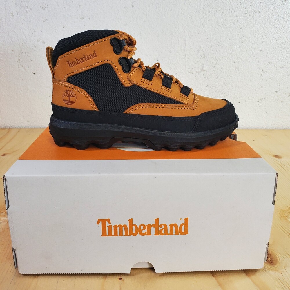 Timberland Converge Boots Kids Size 13 Youth's Wheat Black Nubuck TB 0A65AH 231